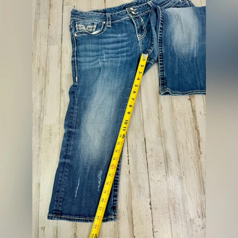 Vigoss Womens Capri The New York Jeans Blue 15/16(38x22.5) - Picture 9 of 11